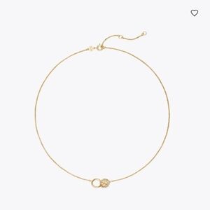 Tory Burch Gold-Tone Coin and Ring Pendant Necklace